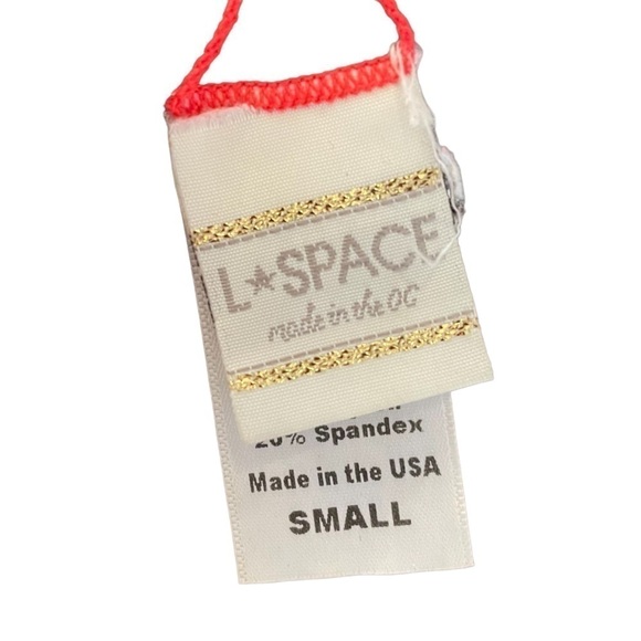 L*SPACE Jaime Bikini Top in Geranium, Size S - Picture 5 of 10